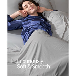 Rest Flat Sheet Gray Full Queen Open Box Discounted Price Silver rest